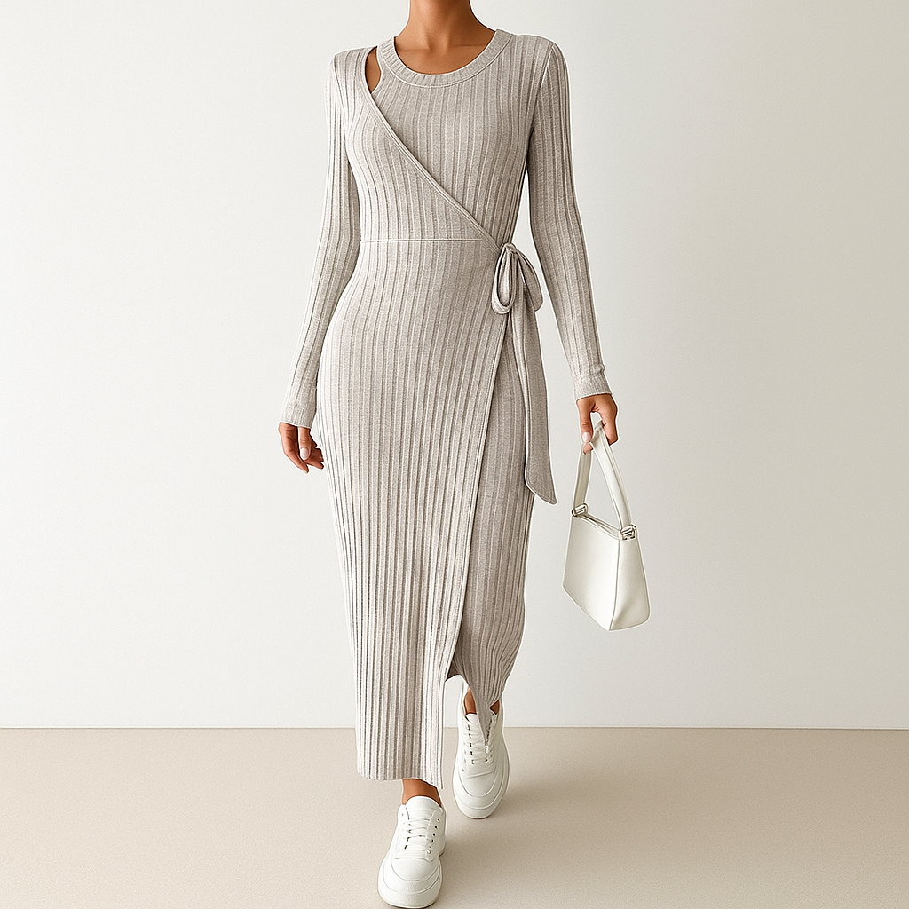 Vellora™ | Elegant og Moderne Midi Kjole